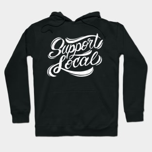 logo Support Local New Hoodie